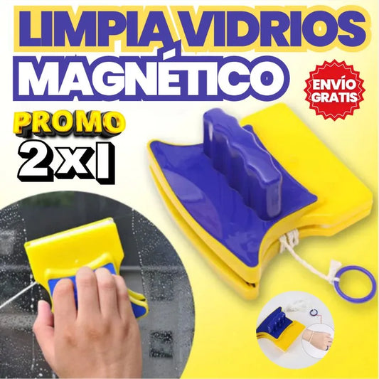 PROMO🔥 LIMPIA VIDRIOS MAGNÉTICO EFECTO RELUCIENTE + ENVÍO GRATIS