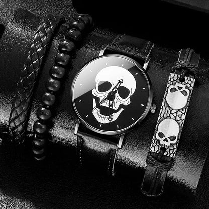 RELOJ CUARZO DE CALAVERA 4 PIEZAS