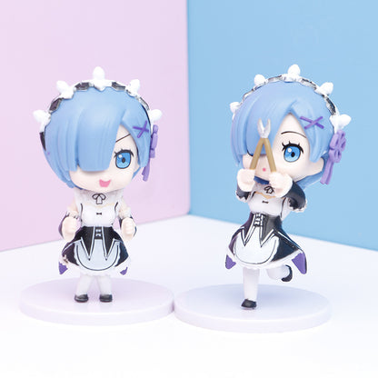 Figura Anime Q posket Rem set 7piezas - ShoppBolivia