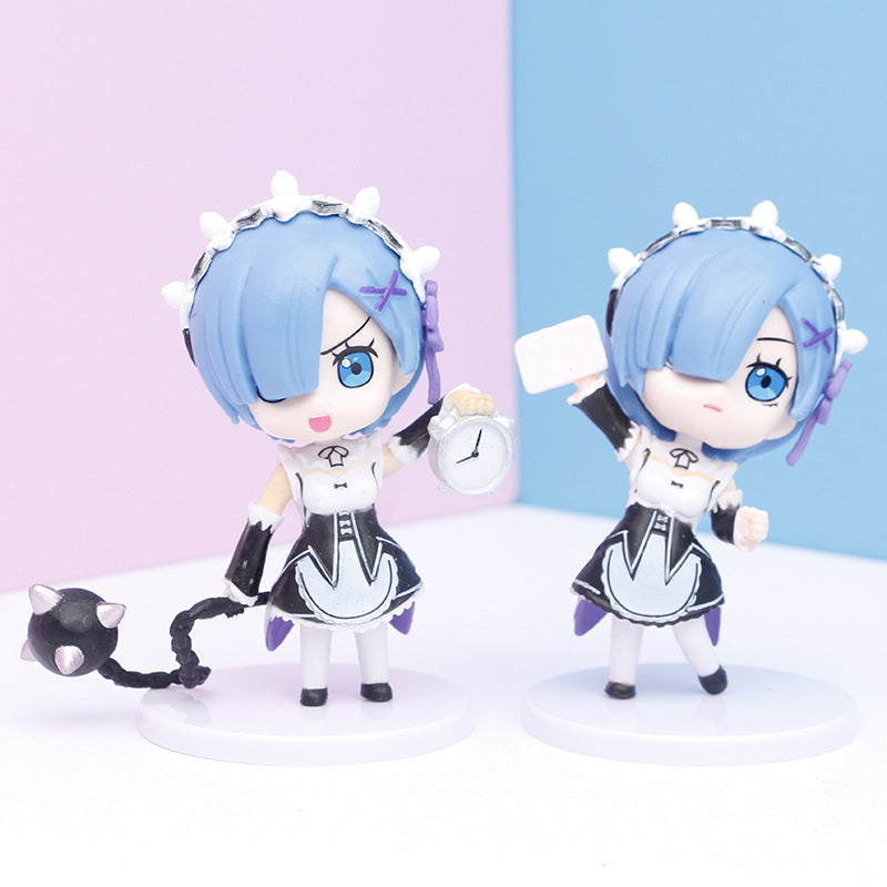 Figura Anime Q posket Rem set 7piezas - ShoppBolivia