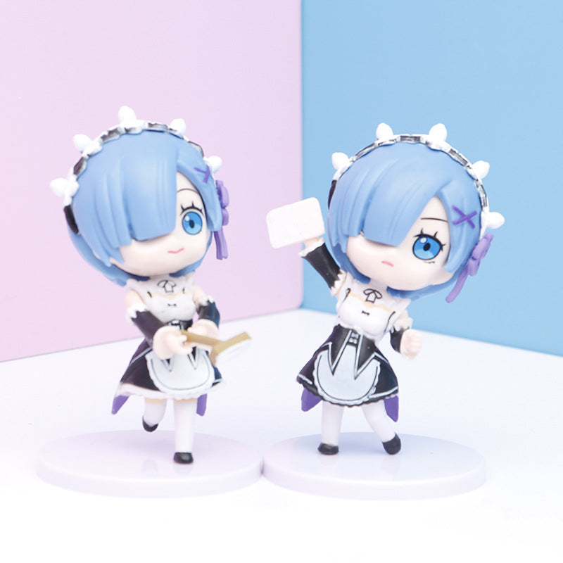 Figura Anime Q posket Rem set 7piezas - ShoppBolivia