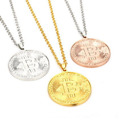 Collar Moneda Bitcoin - ShoppBolivia