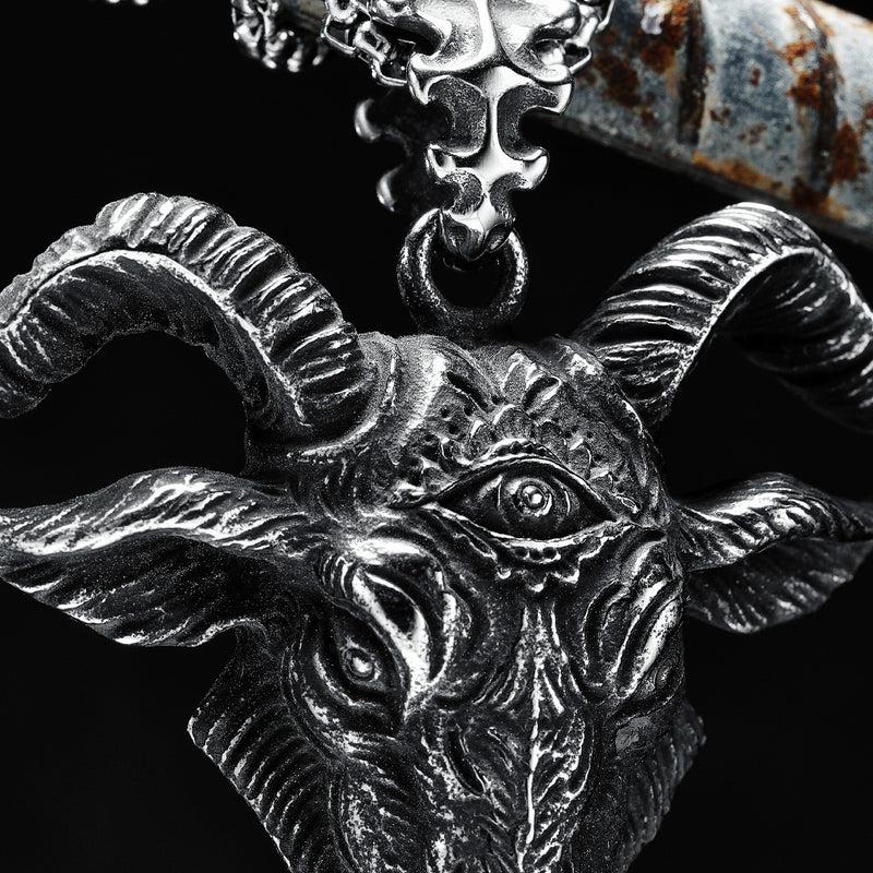 Collar cabra vintage acero inoxidable - ShoppBolivia