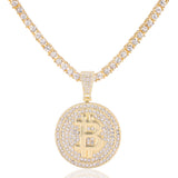 Collar colgante Bitcoin Cubana - ShoppBolivia