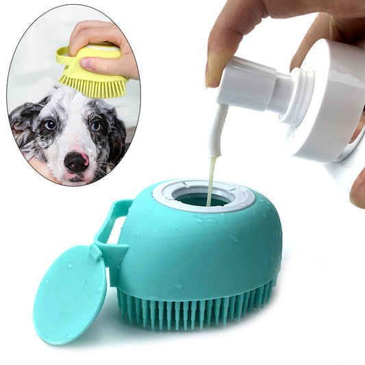 Cepillo de Silicona de Baño para Mascotas Gatos y perros - ShoppBolivia