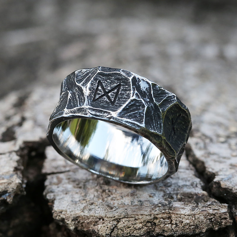 Anillo vikingo nordico runa acero inox unisex - ShoppBolivia