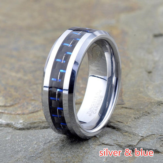 Anillo Fibra de Carbono Unisex - ShoppBolivia