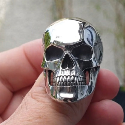 Anillo Calavera Acero Inoxidable - ShoppBolivia