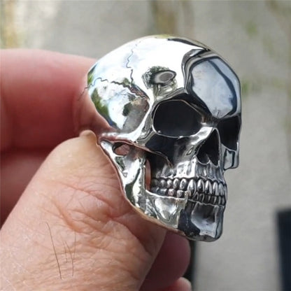 Anillo Calavera Acero Inoxidable - ShoppBolivia