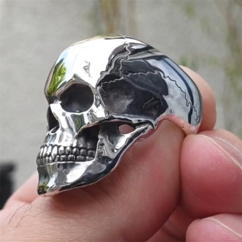 Anillo Calavera Acero Inoxidable - ShoppBolivia