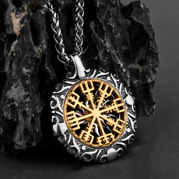 Amuleto de runa vikinga Original de acero inoxidable - ShoppBolivia
