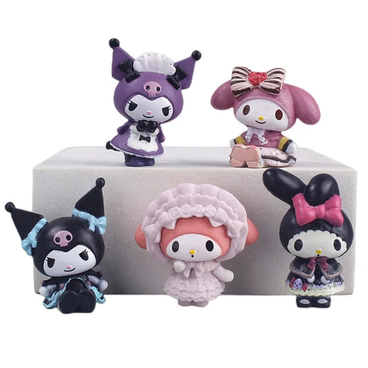 Figura Hello Kitty Kuromi melody Set 5pieza - ShoppBolivia