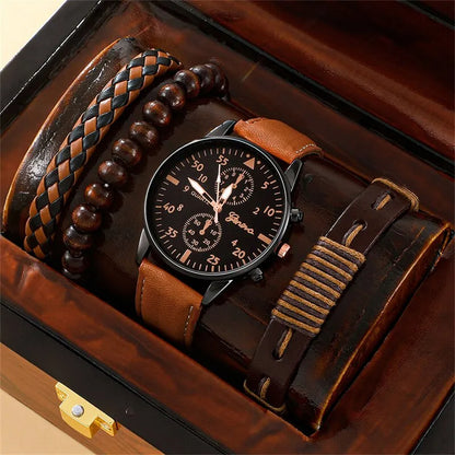 Reloj cuarzo de pulsera de lujo para hombre