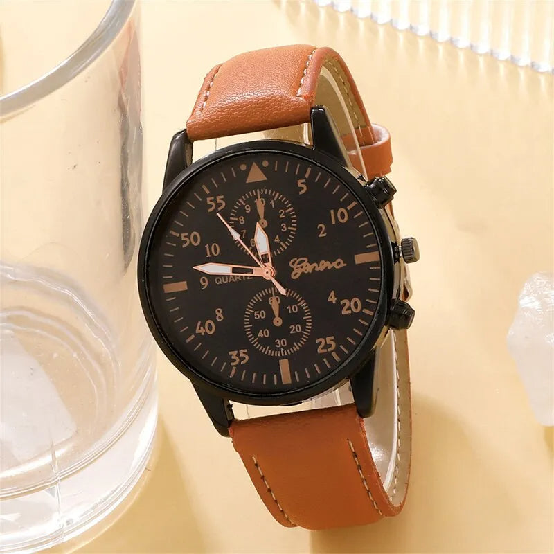 Reloj cuarzo de pulsera de lujo para hombre