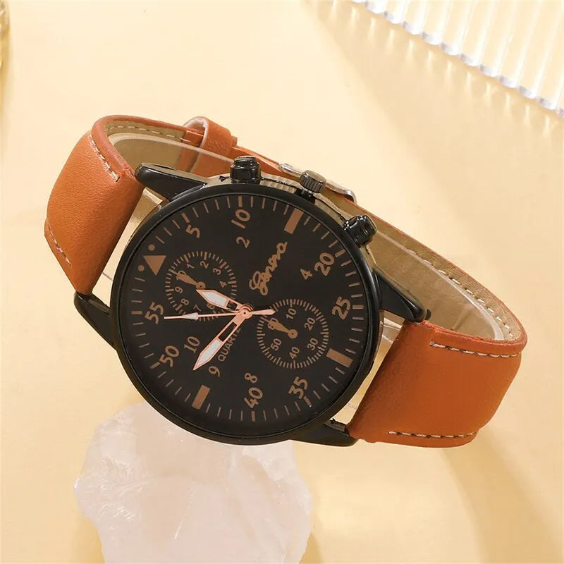 Reloj cuarzo de pulsera de lujo para hombre