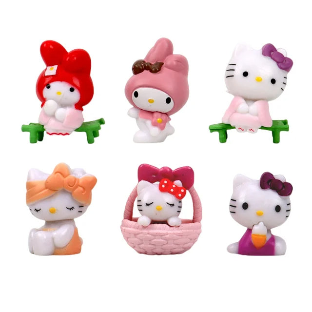 Figura accion Hello Kitty 6piezas 5CM - ShoppBolivia