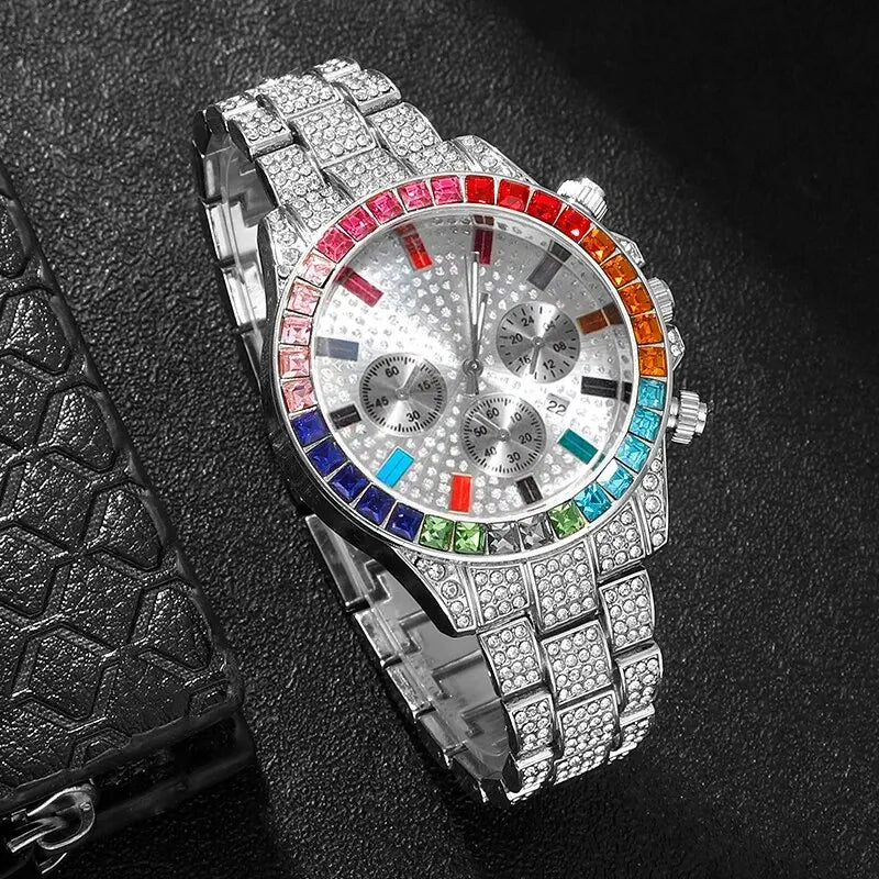 CONJUNTO RELOJ DIAMANTE 3PIEZAS CUBANA