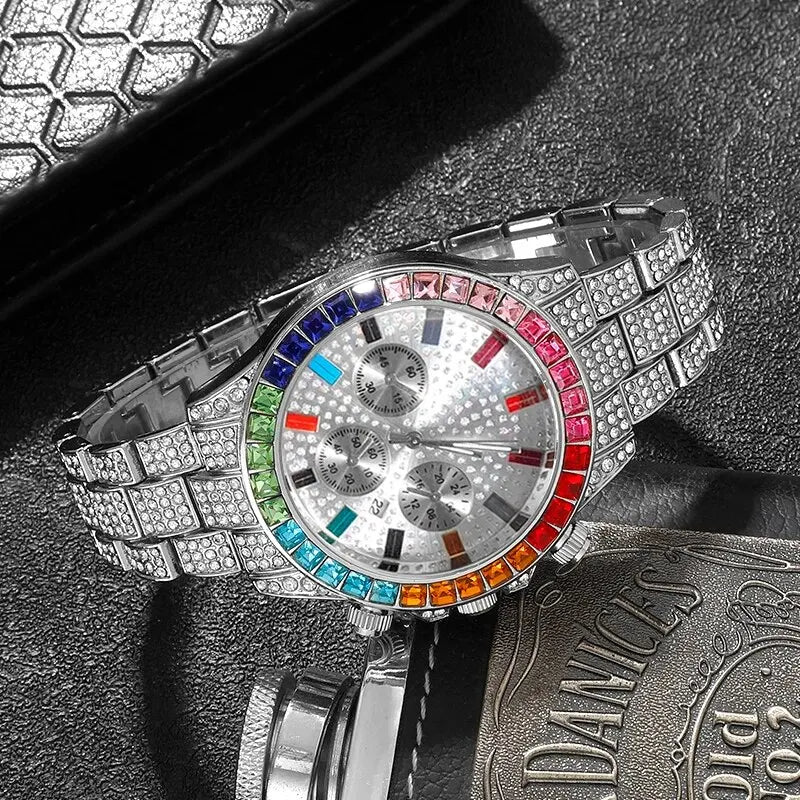 CONJUNTO RELOJ DIAMANTE 3PIEZAS CUBANA