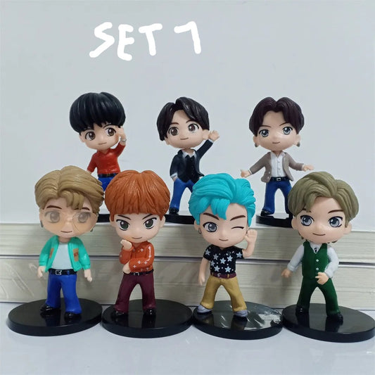 Figuras de acción de BTS 7 piezas 8cm