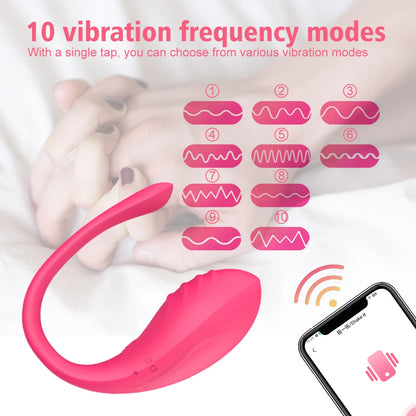 Vibrador con Control inalámbrico para mujer