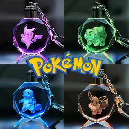 LLavero de Anime de Pokémon LED MULTICOLORES