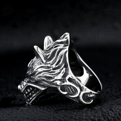 Anillo Wolf Vintage - ShoppBolivia