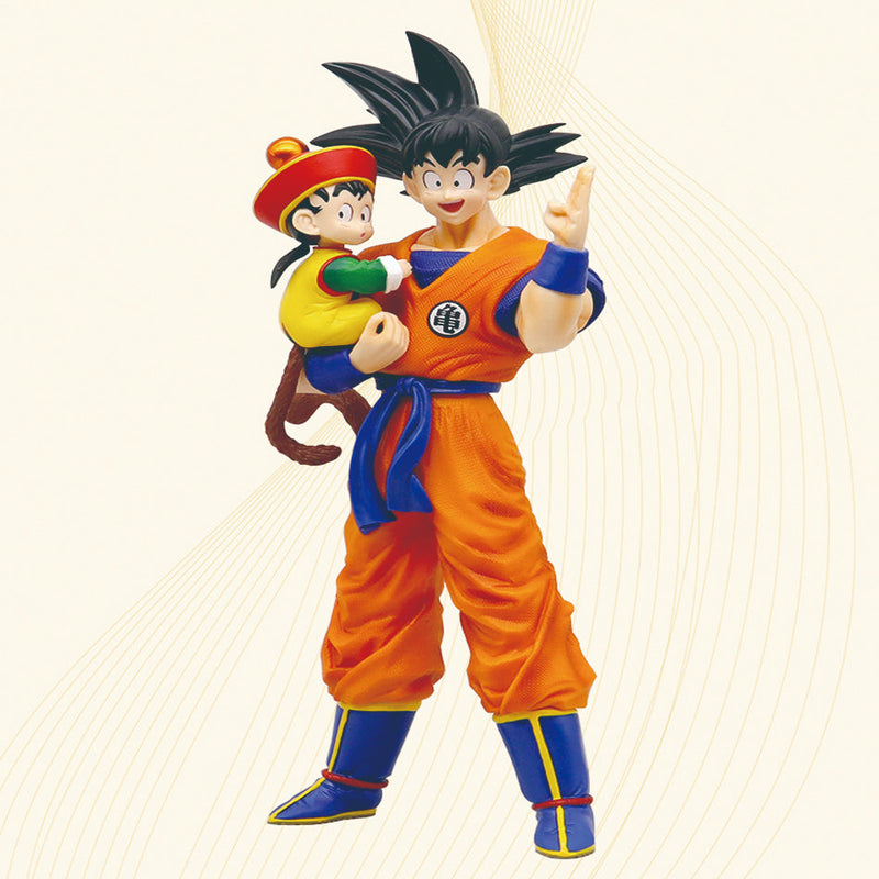 Figura Goku padre e hijo Dragon Ball Z 30cm - ShoppBolivia