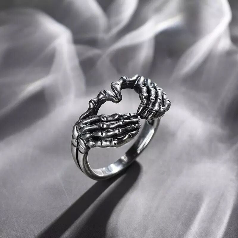 Anillo Forma de Corazon Esqueleto - ShoppBolivia